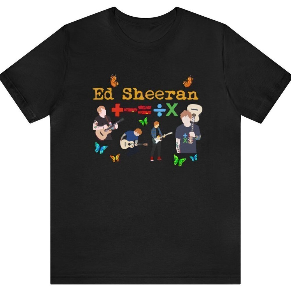 Ed Sheeran Mathematics Tour Concert Fan Graphic T-Shirt